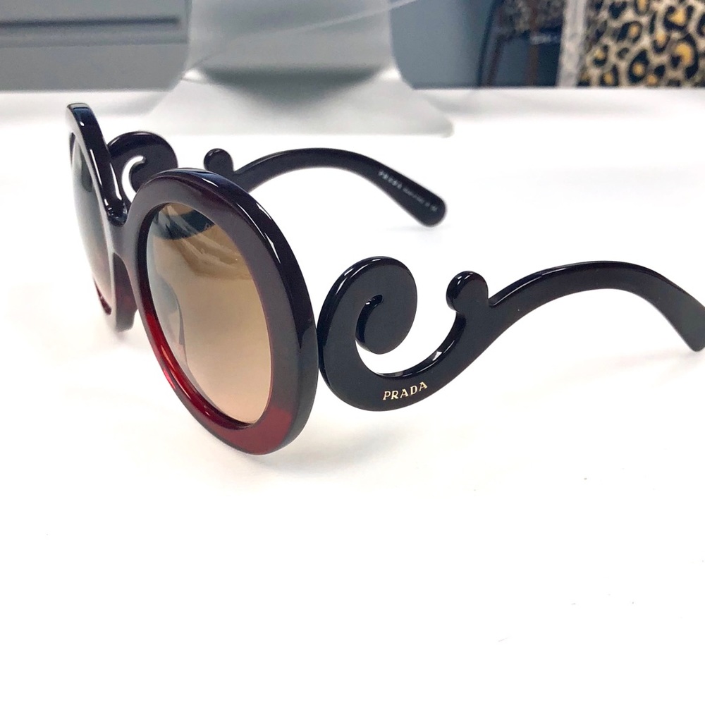 PRADA 55mm Baroque Sunglasses - Red